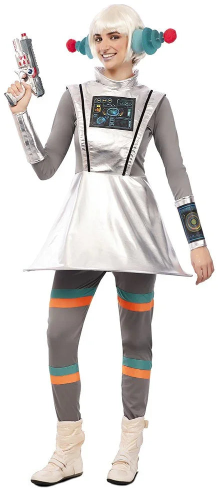 Disfraz de Viajera Espacial Futurista para Mujer Extraterrestres EuroCarnavales