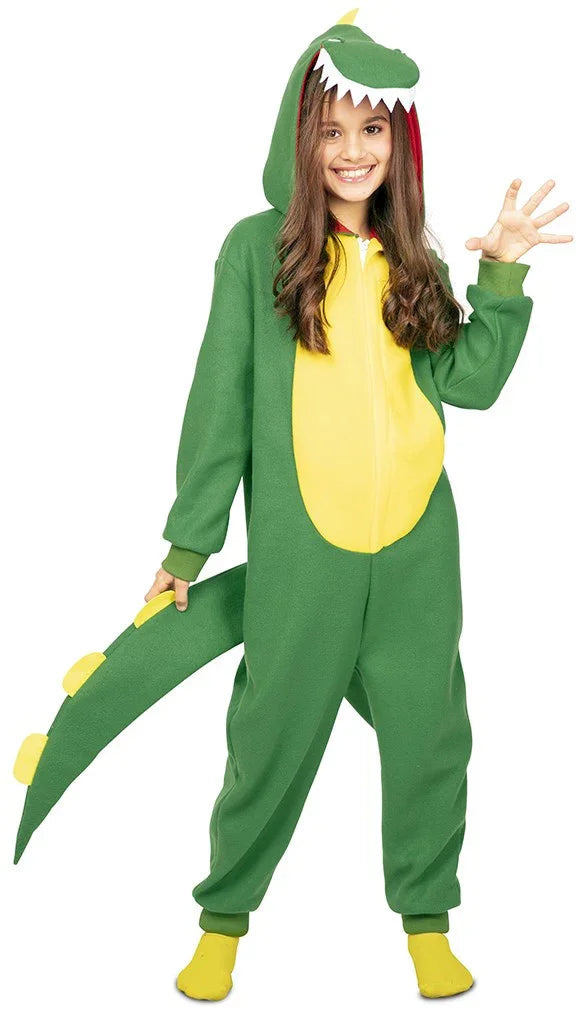 Disfraz de Dinosaurio Verde Infantil Dragón y Dinosaurio EuroCarnavales