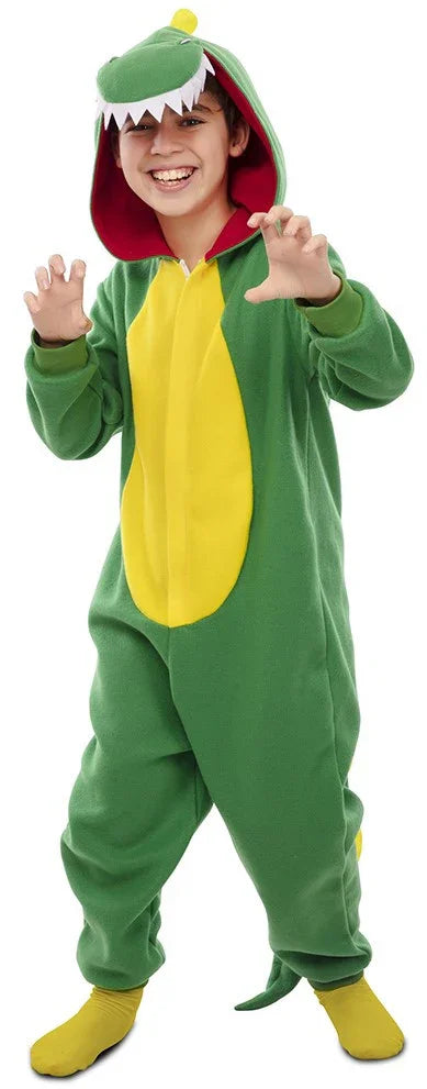 Disfraz de Dinosaurio Verde Infantil Dragón y Dinosaurio EuroCarnavales