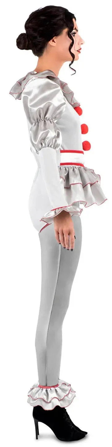 Disfraz de Payasa Diabólica Penny con Body para Mujer Pennywise Viving