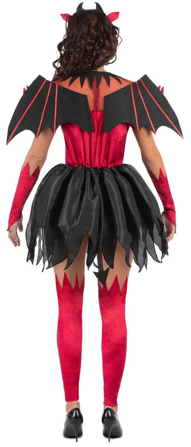 Disfraz de Demonia con Alas para Mujer Demonios Viving