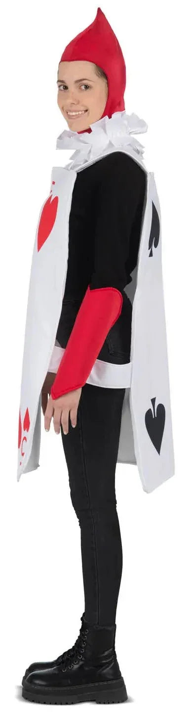 Disfraz de Carta Soldado de Alicia para Adulto Cartas Poker Viving