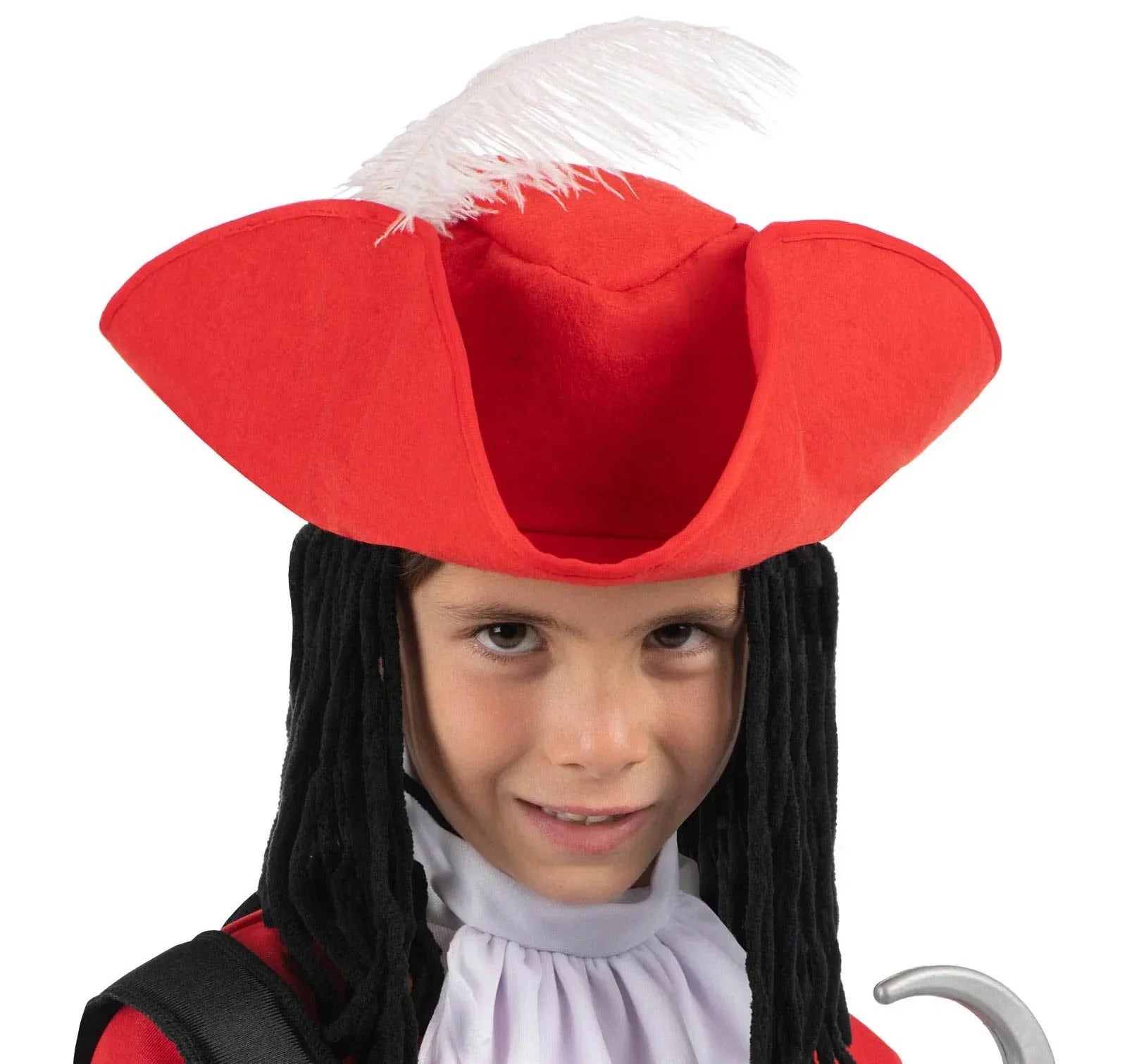 Disfraz de Capitán Garfio Rojo para Niño Capitán Garfio Viving