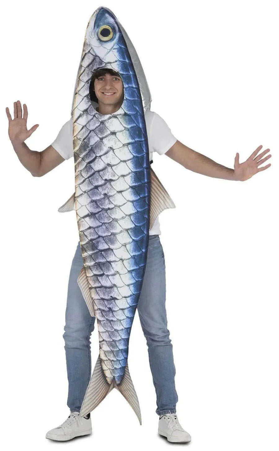 Disfraz de Pez Sardina para Adulto Peces y Animales Marinos Viving