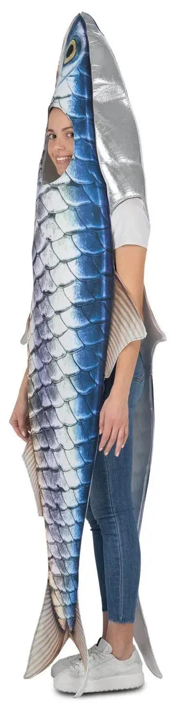 Disfraz de Pez Sardina para Adulto Peces y Animales Marinos Viving