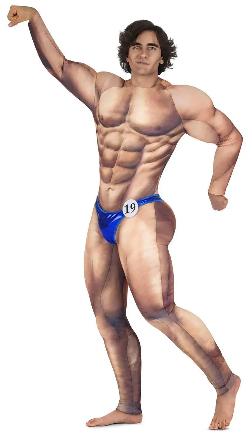Disfraz de Culturista Fitness Musculoso para Hombre Culturistas Viving