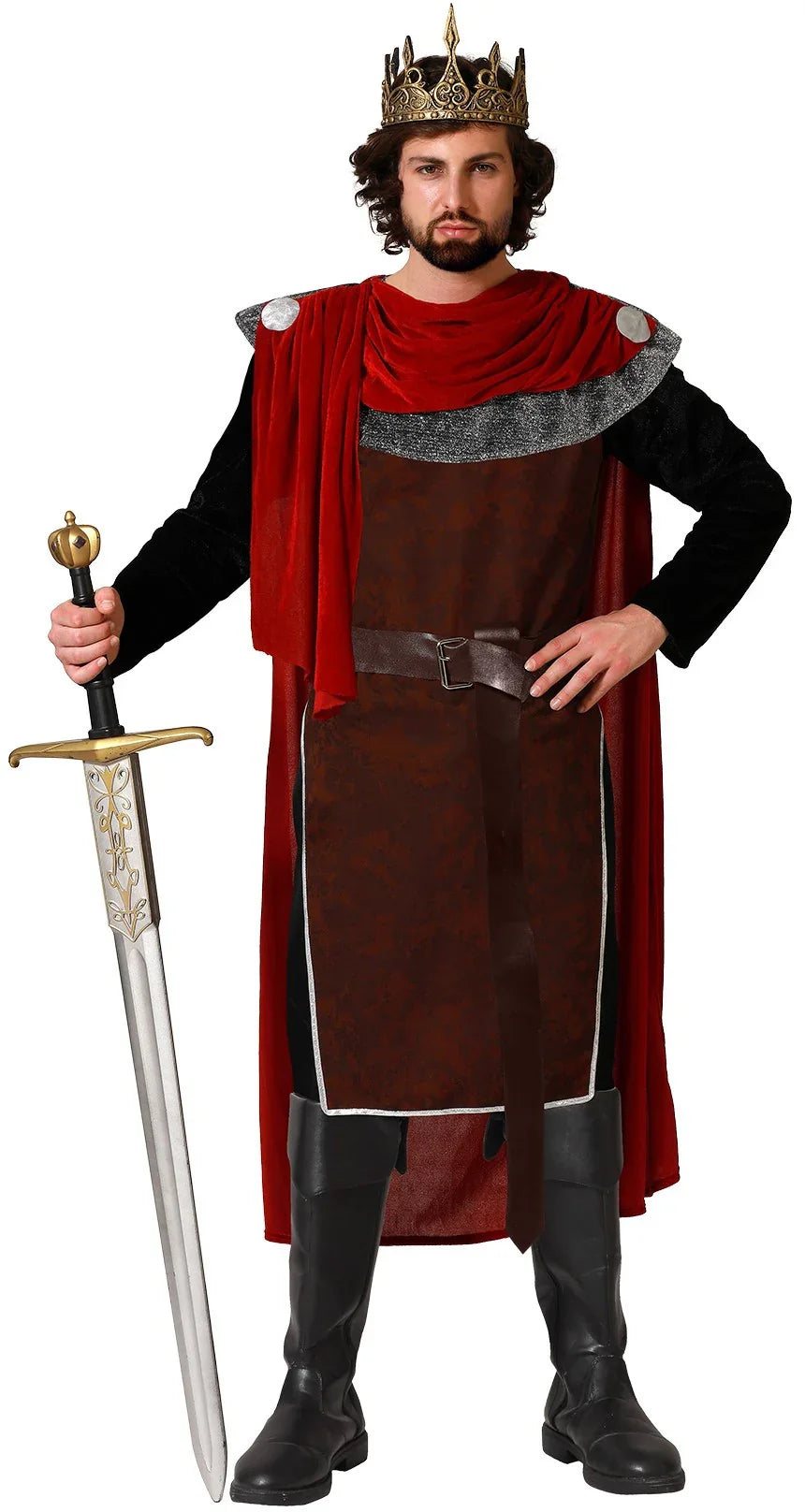 Disfraz de Rey Guerrero Medieval para Hombre Reyes y Reinas Medievales Atosa
