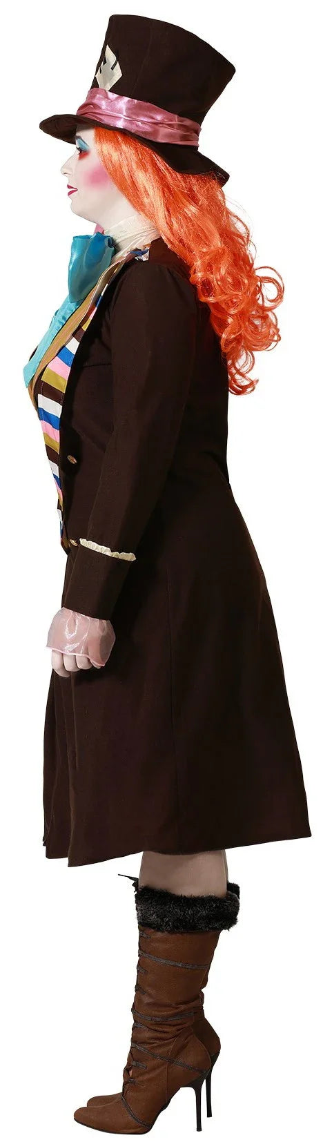 Disfraz de Sombrerera Loca con Abrigo para Mujer Sombrerero Loco Atosa