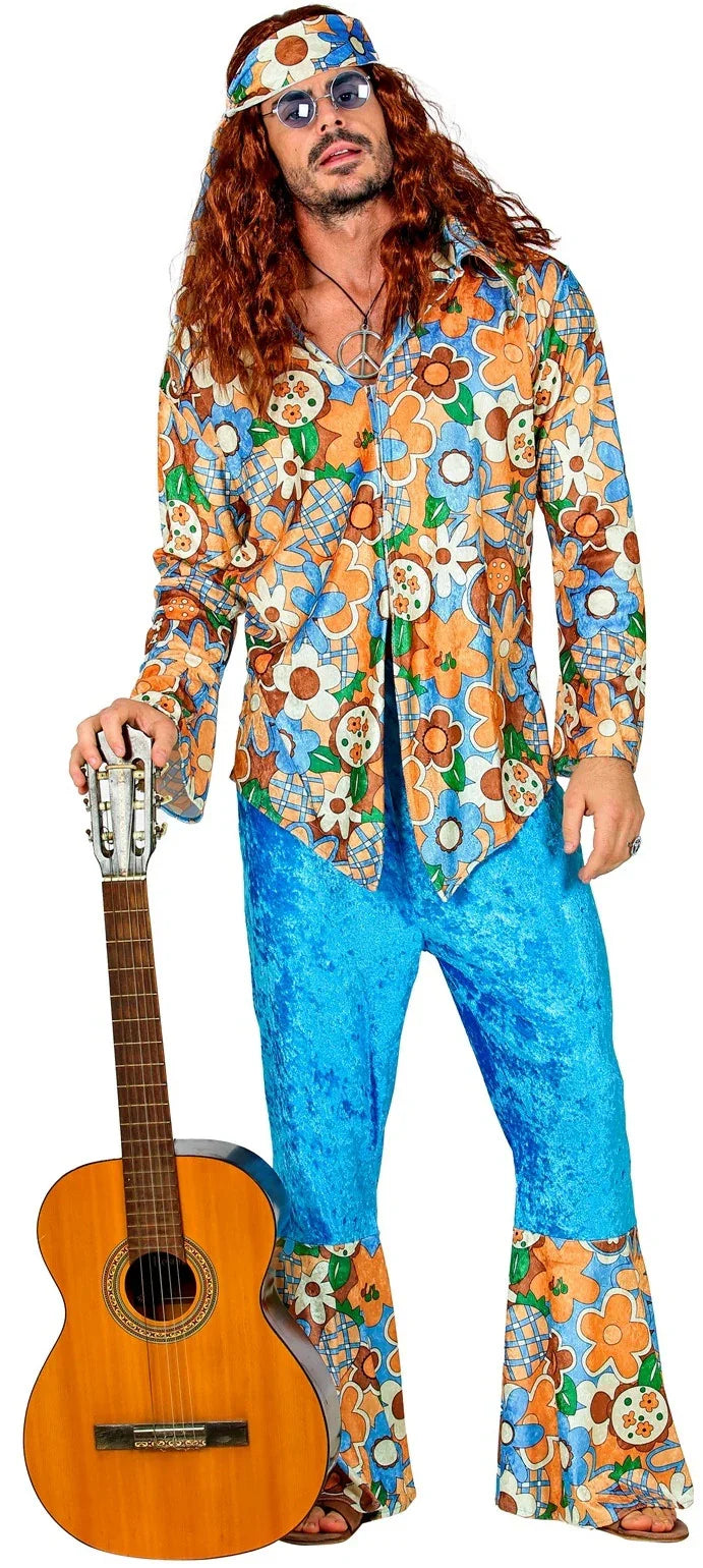 Disfraz De Hippie - Talla Grande - Adultos Widmann
