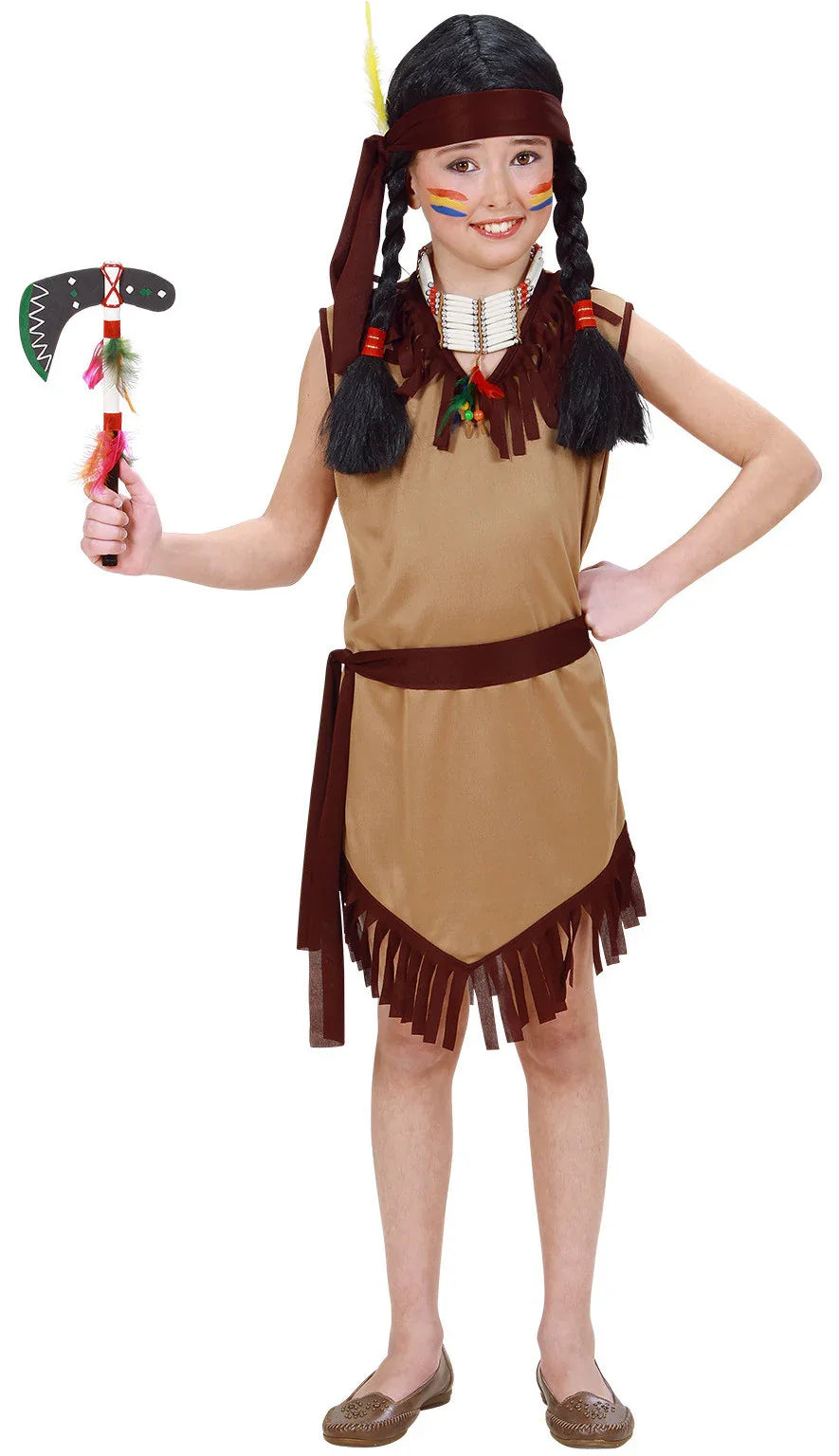 Disfraz de India Clásico para Niña Indios Infantiles Widmann