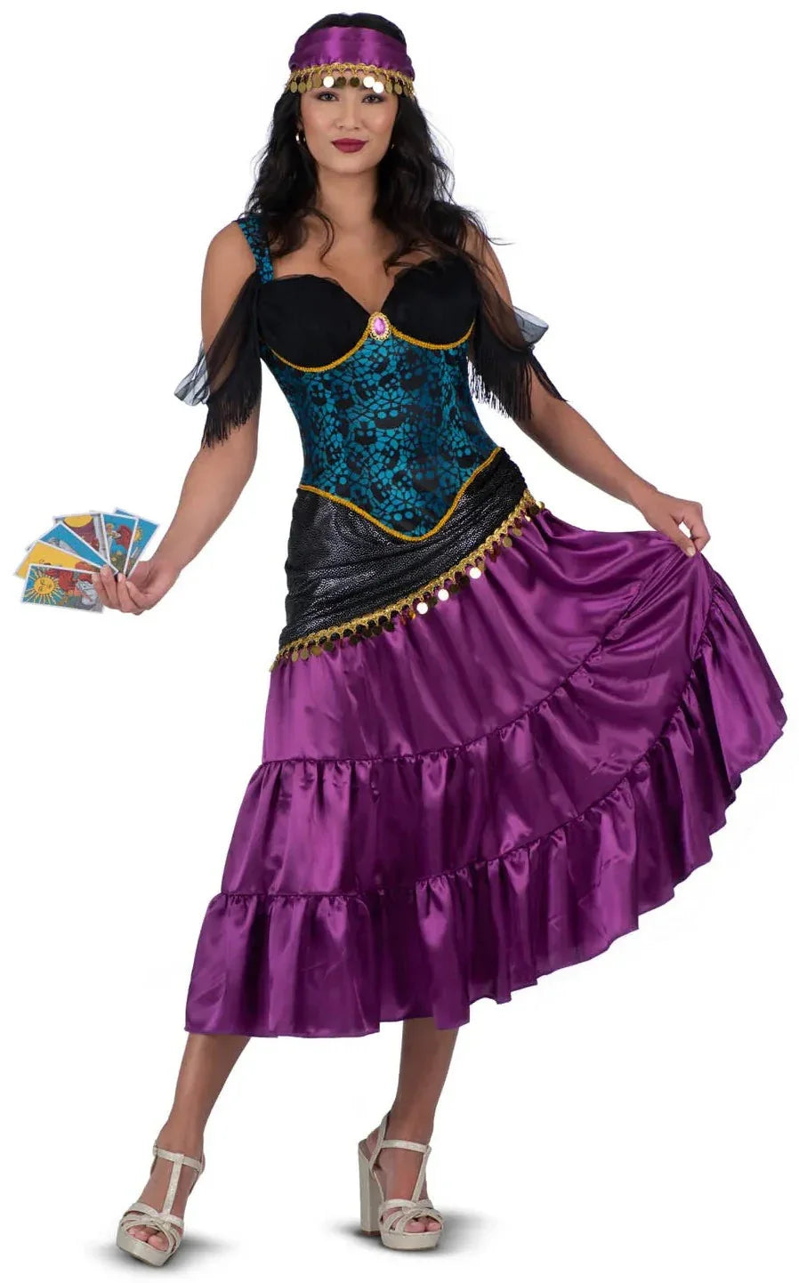 Disfraz de Pitonisa Adivina para Mujer Gitanas Viving