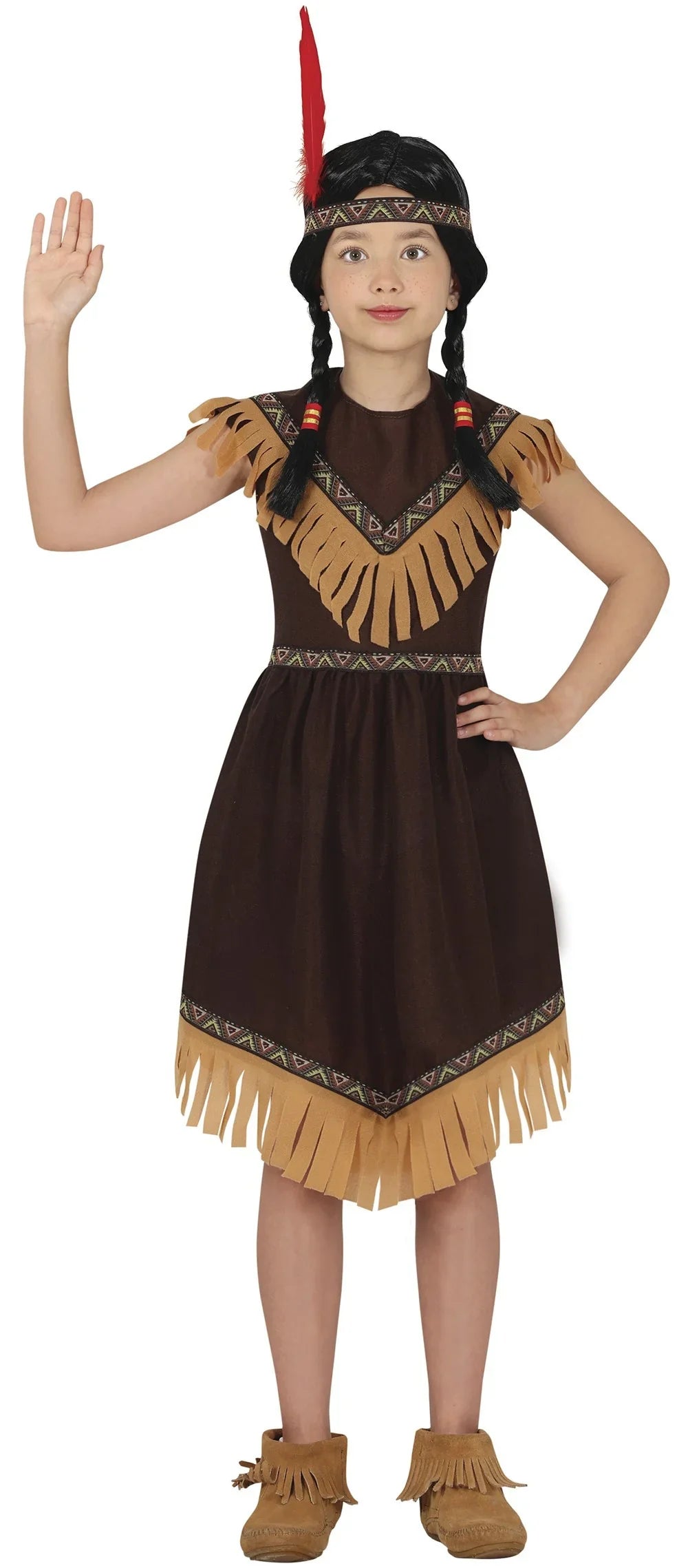 Disfraz de India Marrón Infantil Indios Infantiles Guirca