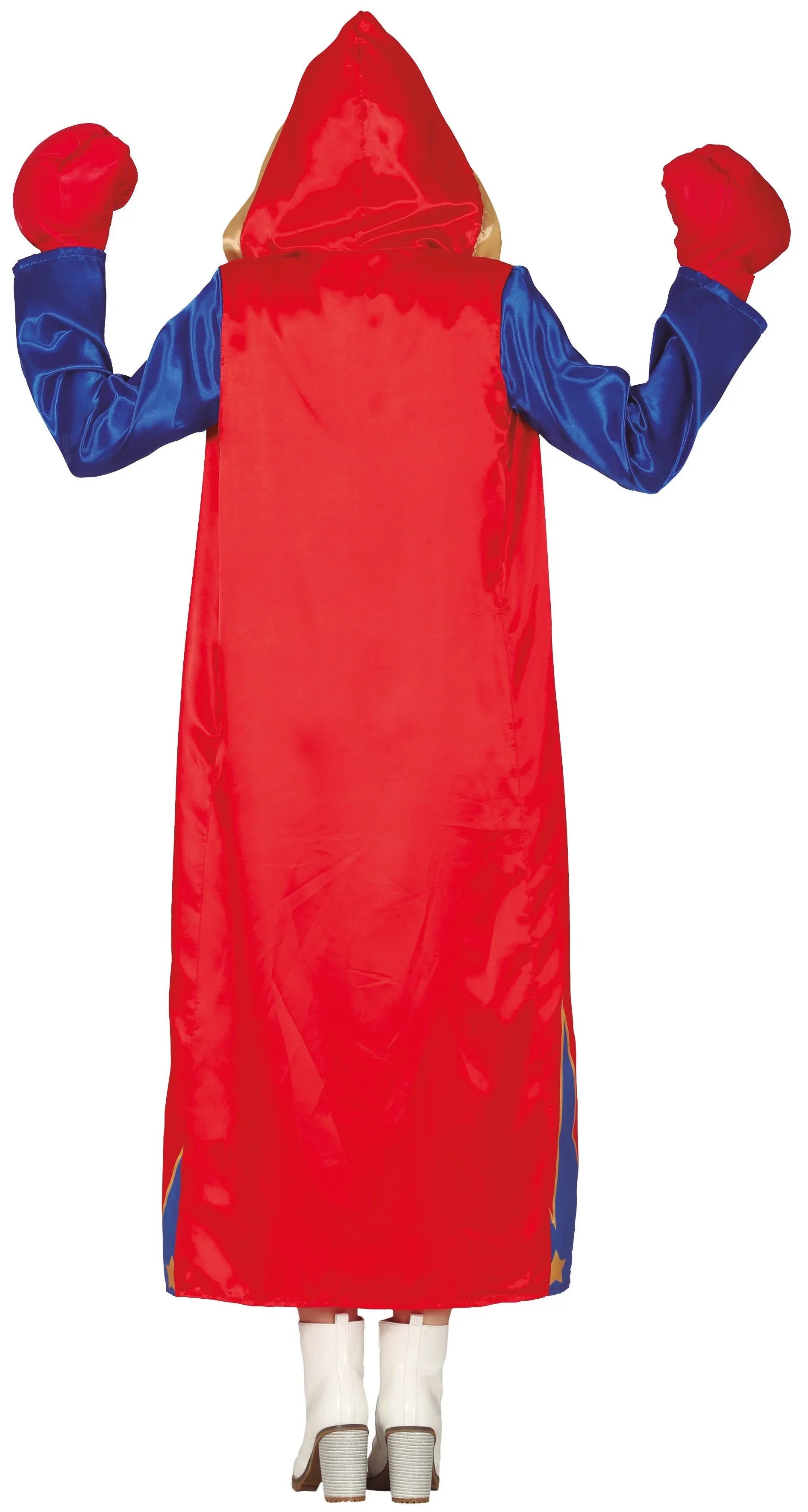 Disfraz de Boxeadora Americana con Bata para Mujer Boxeadores Guirca