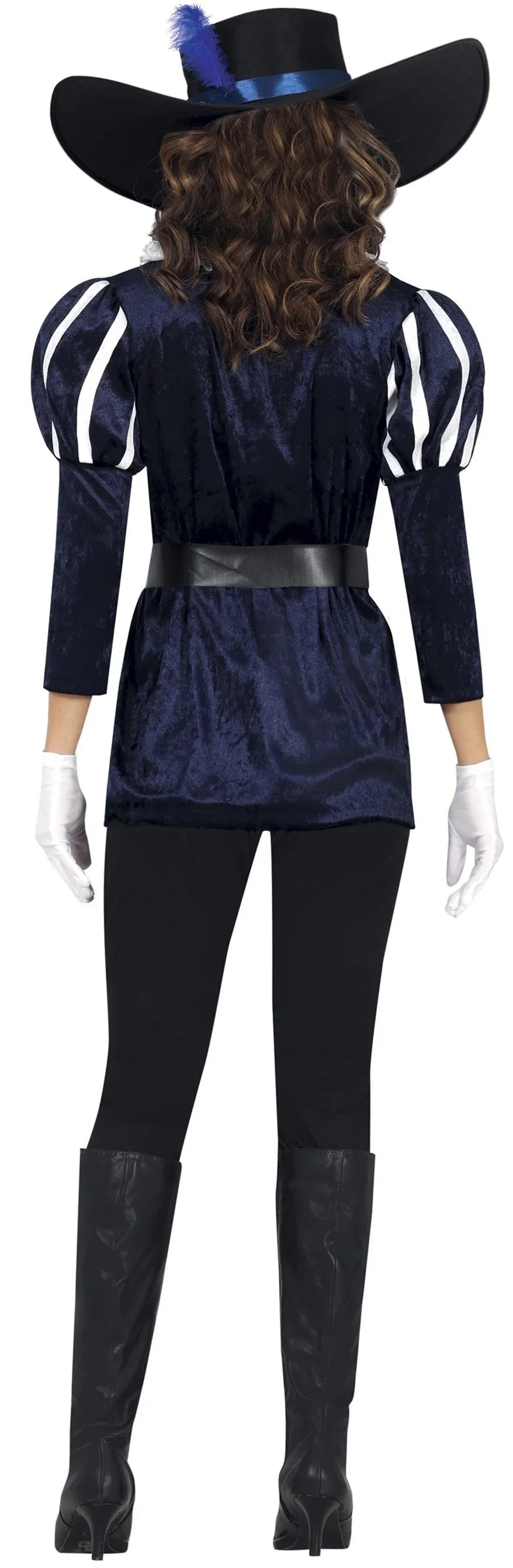 Disfraz de Mosquetera Azul con Sombrero para Mujer Mosqueteros Guirca