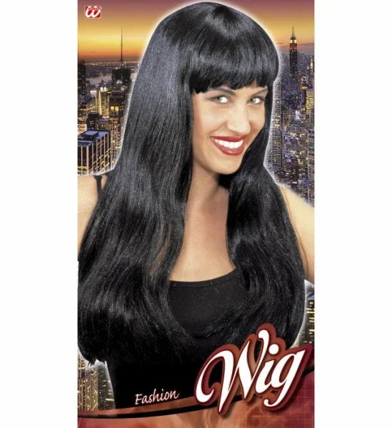 Peluca Morena con Flequillo - Fashion - COMPLEMENTOS Widmann