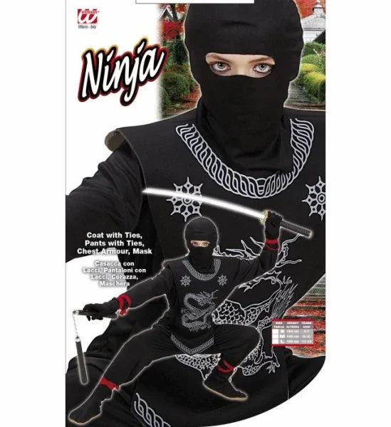 Disfraz de Ninja Oscuro para Niño INFANTILES Widmann