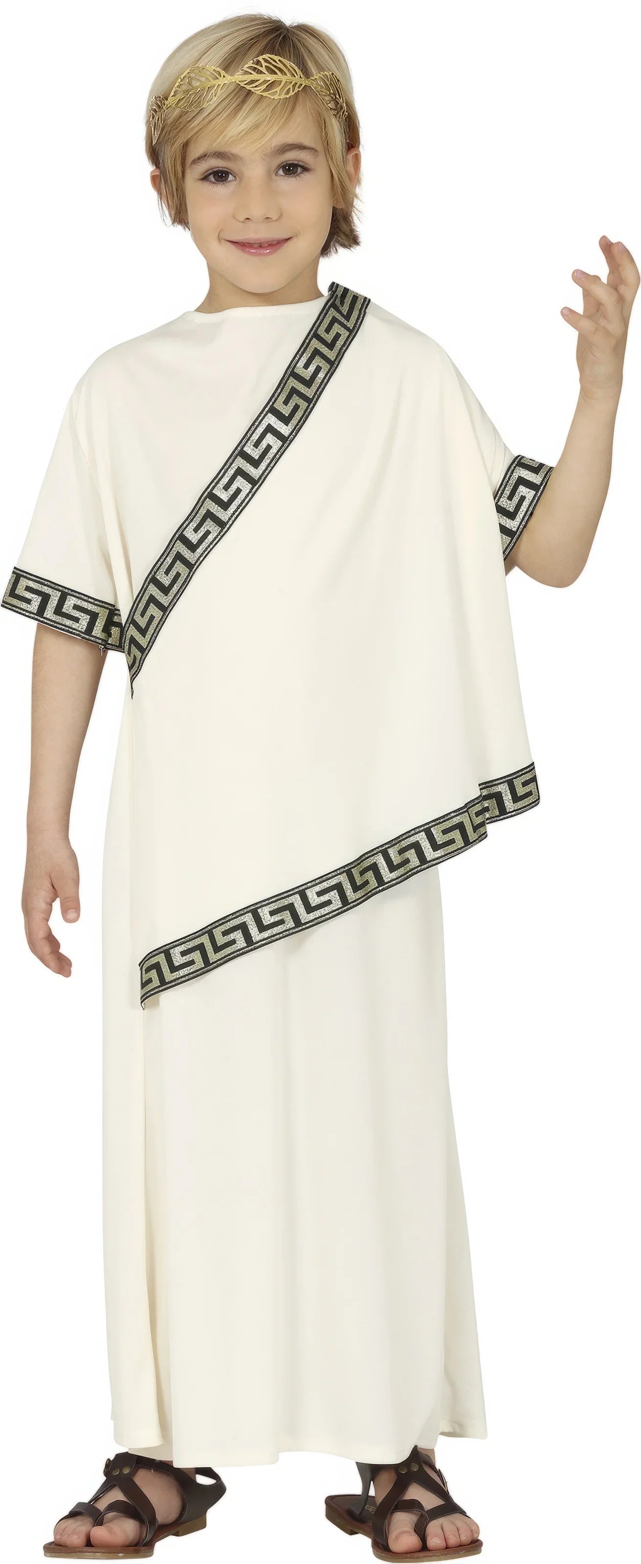 Disfraz de Romano Blanco para Niño Senadores Romanos Guirca