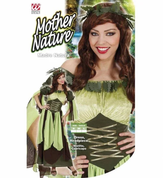 Disfraz de Hada del Bosque Largo para Mujer Adultos Widmann