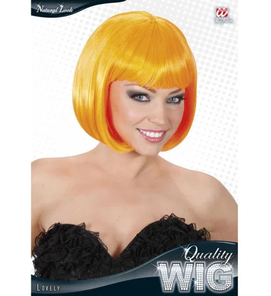 Peluca Naranja Corta Lisa COMPLEMENTOS Widmann
