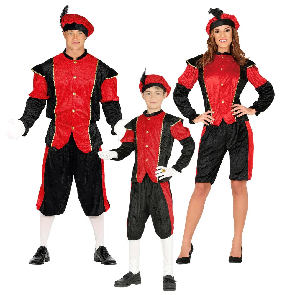 Disfraces para Grupo de Paje de los Reyes Magos Rojo Pajes Reales Disfraces Simon