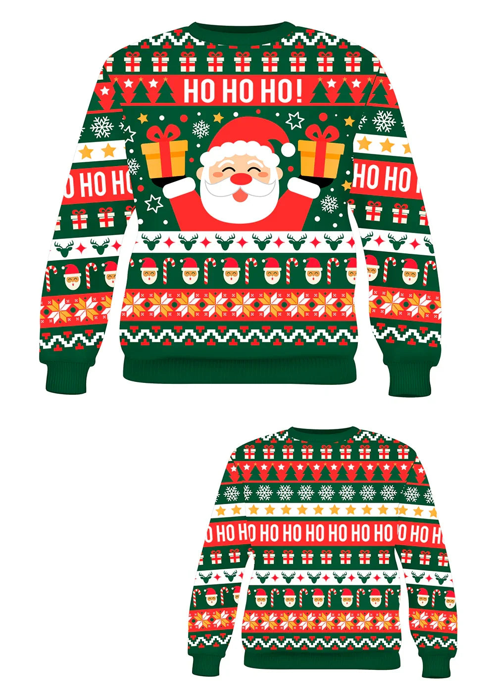 Jersey Navideño de Papá Noel para Hombre Jerseys Navideños Guirca