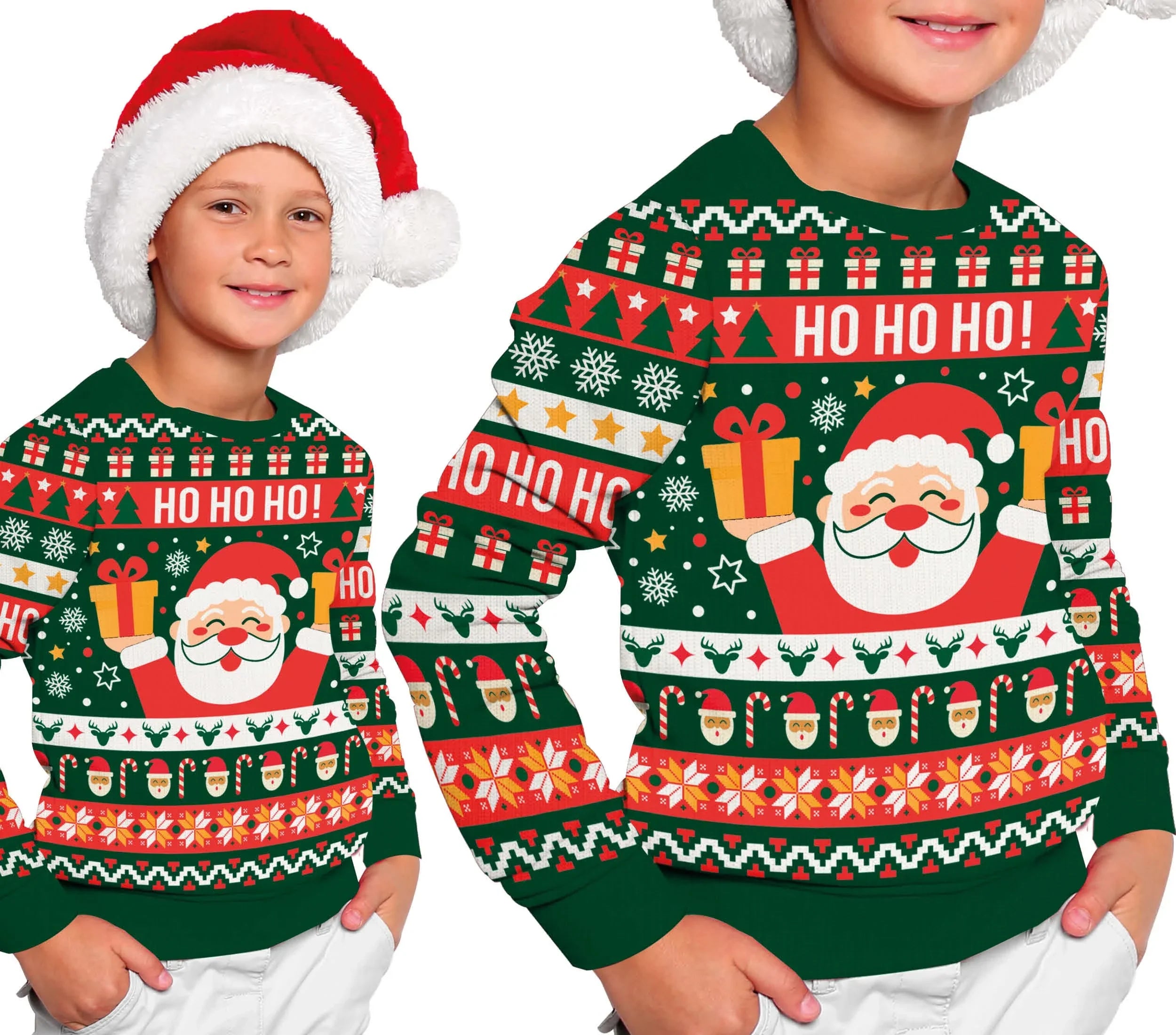 Jersey Navideño de Papá Noel Infantil Jerseys Navideños Guirca