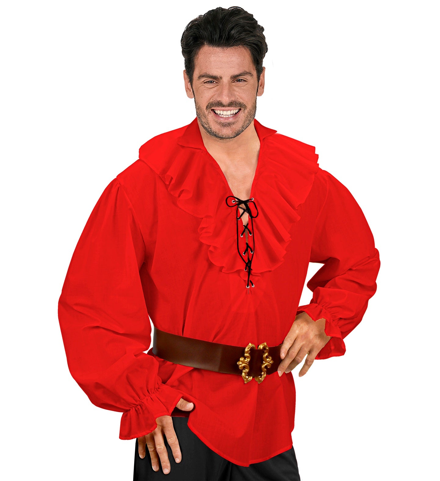 Camisa Pirata Roja para Hombre Chaquetas, Chalecos y Camisas Widmann