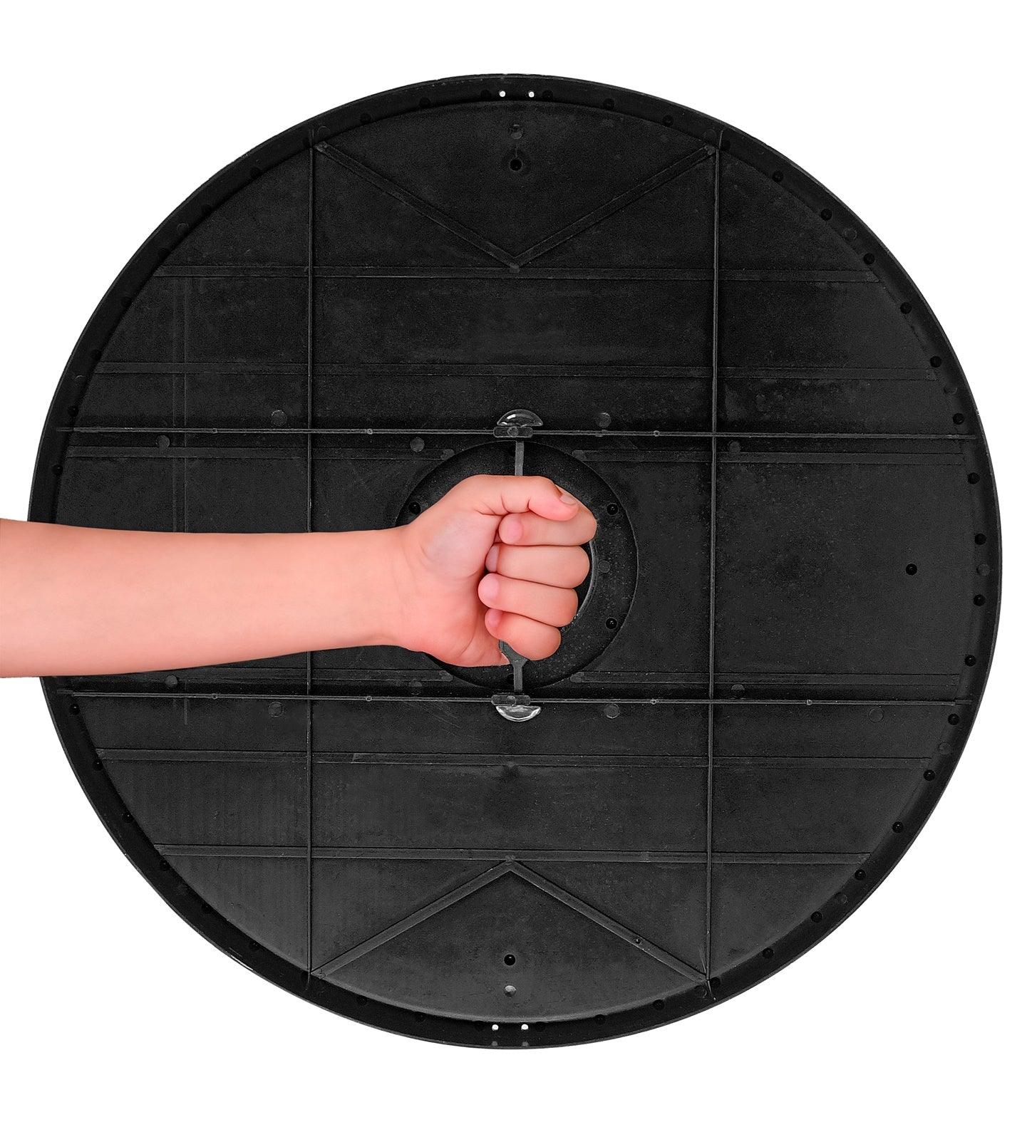 Escudo Vikingo Redondo Efecto Madera Complementos Vikingos Guirca