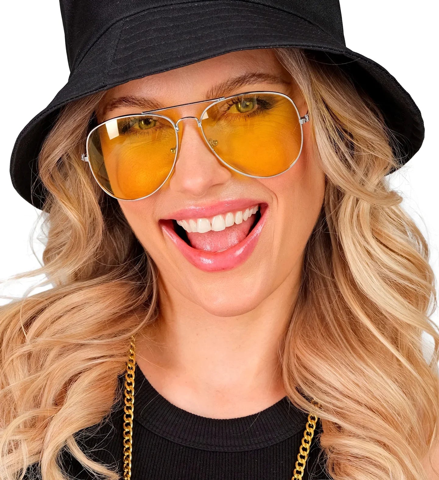 Gafas Aviador Metálicas con Lentes Amarillas Gafas Widmann