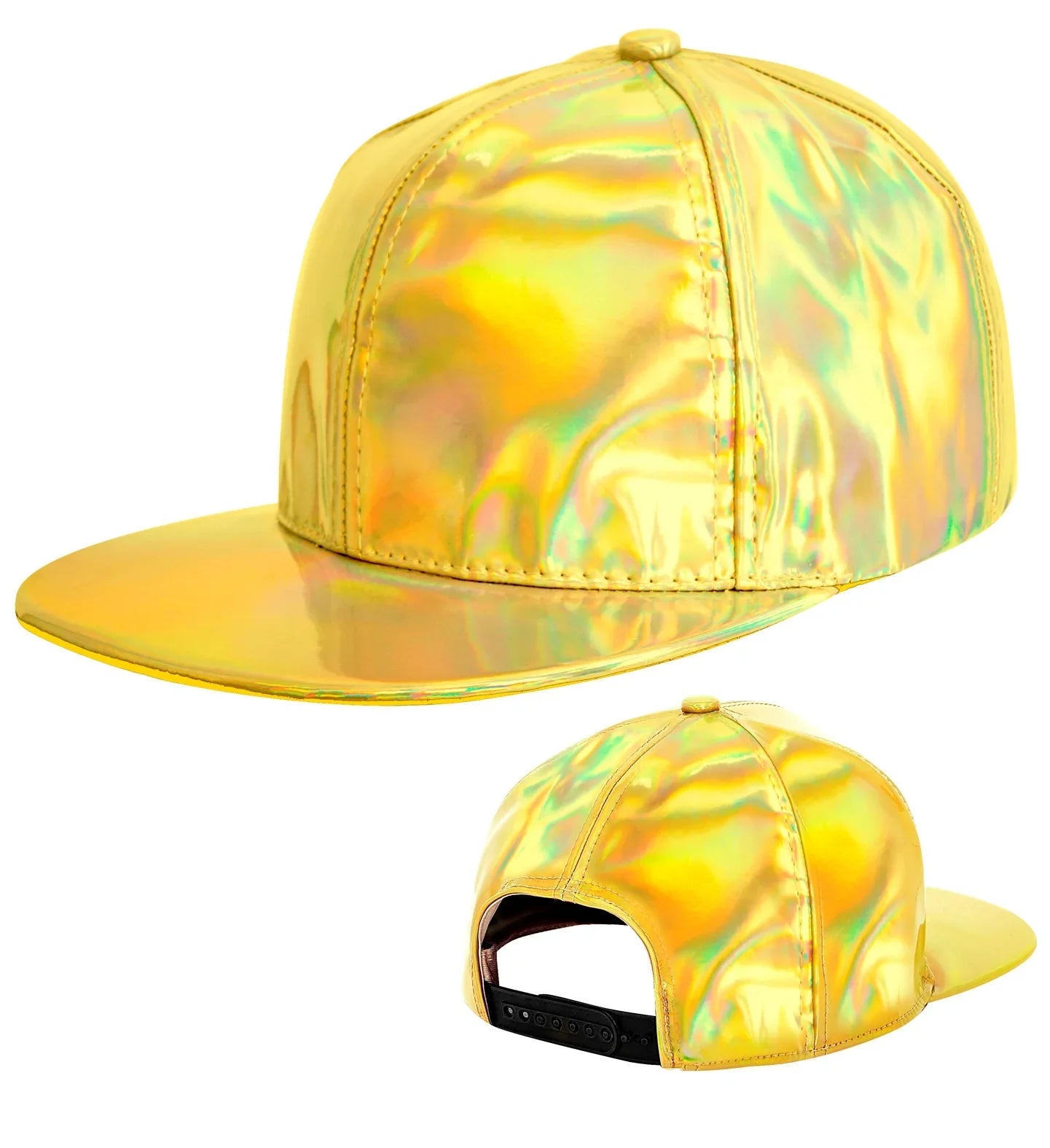 Gorra de Rapero Hip Hop Holográfica Dorada Raperos y Hip Hop Widmann