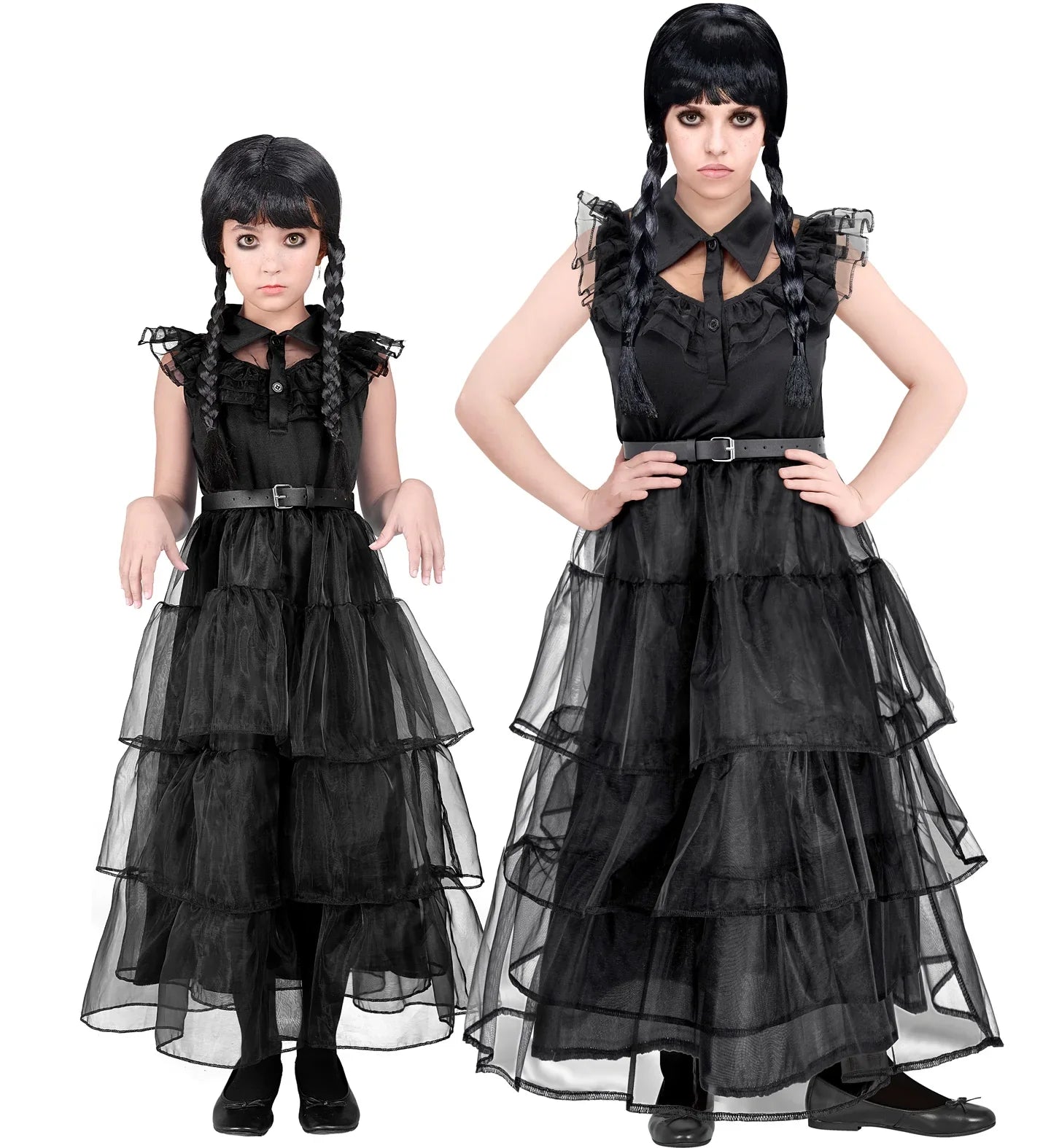 Disfraz de Miércoles Gótica Baile para Niña Miércoles Addams Widmann