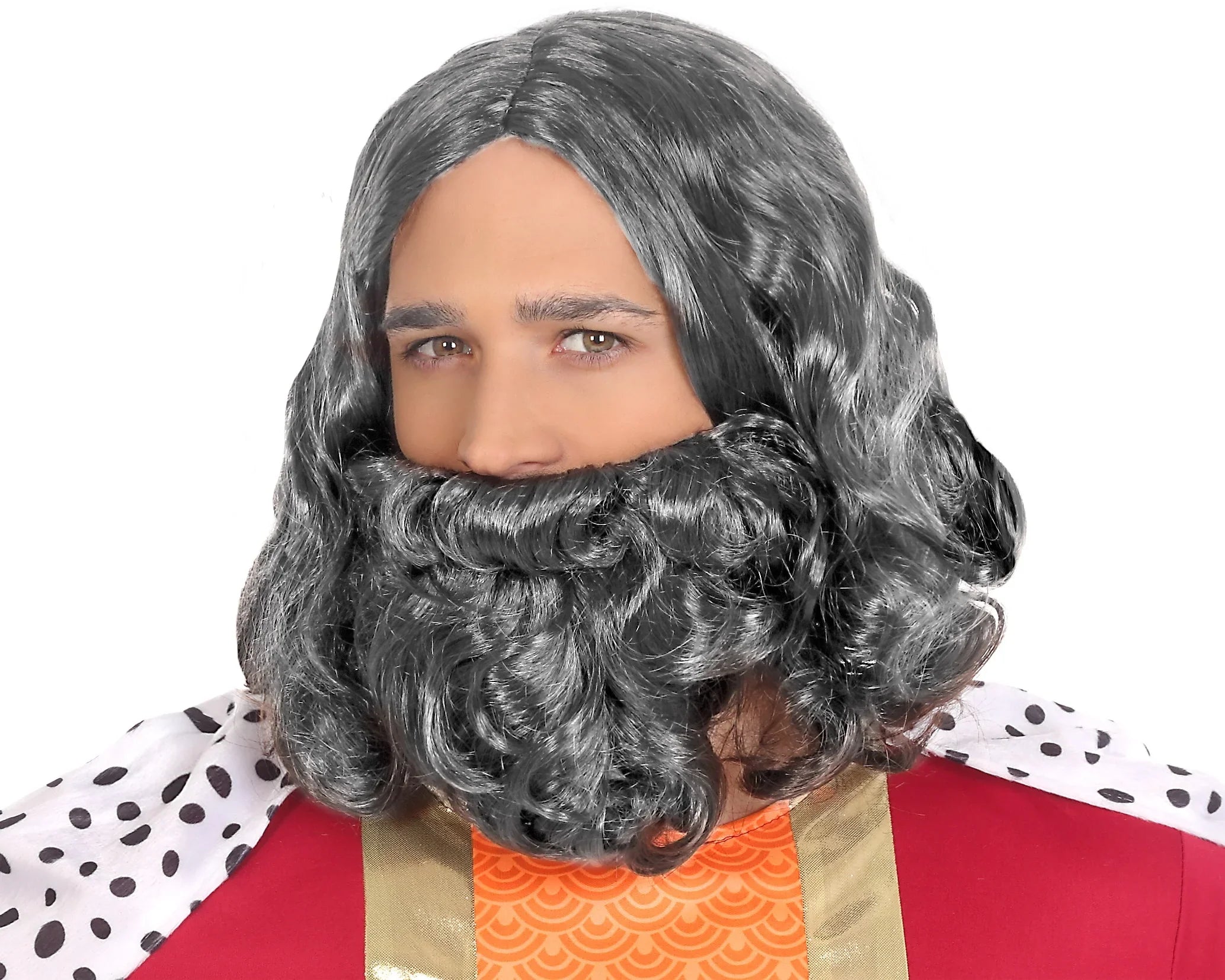 Peluca Gris con Barba Pelucas Canosas Atosa