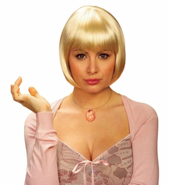 Peluca Rubia Corta con Flequillo Pelucas Widmann