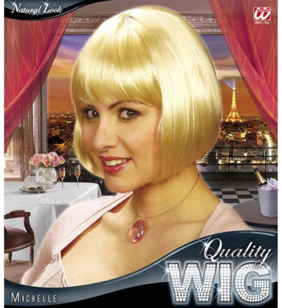 Peluca Rubia Corta con Flequillo Pelucas Widmann