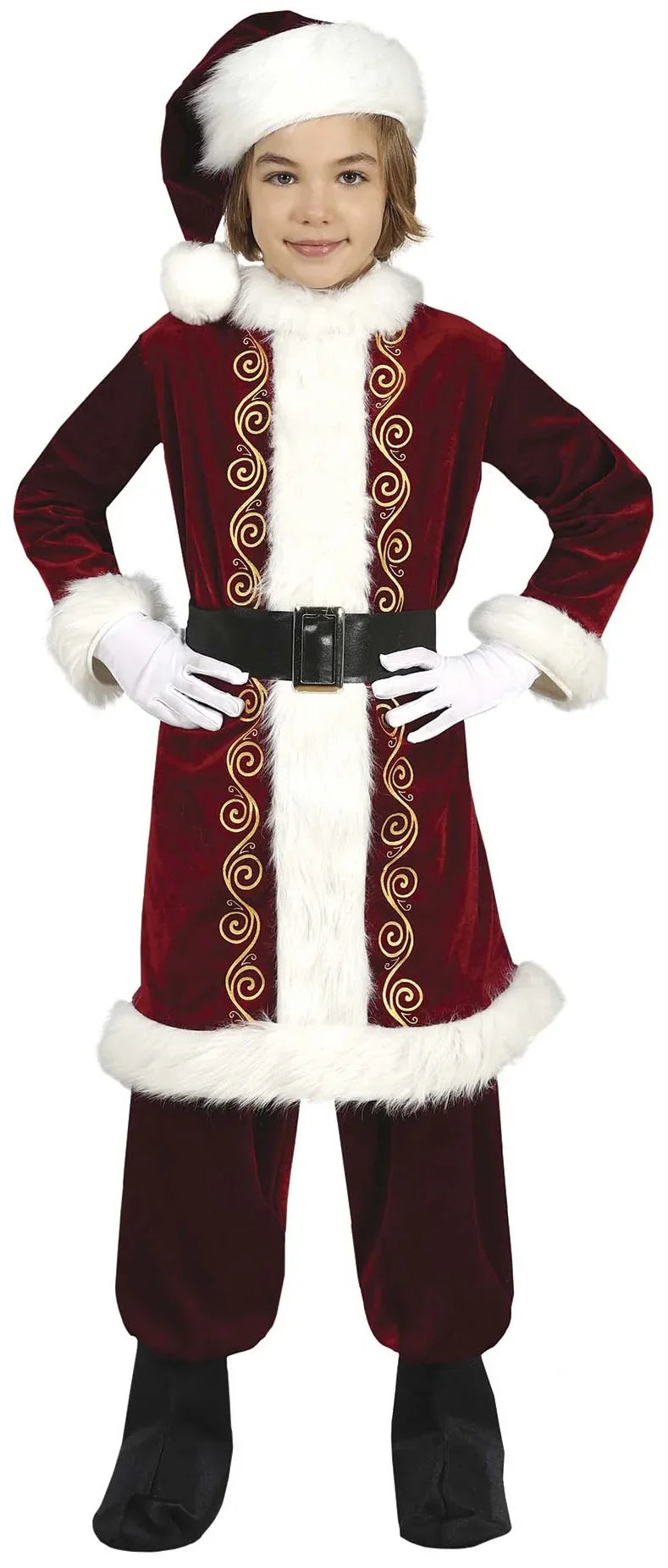 Disfraces para Grupo de Papá y Mamá Noel Terciopelo Papa Noel y Mama Noel Disfraces Simon