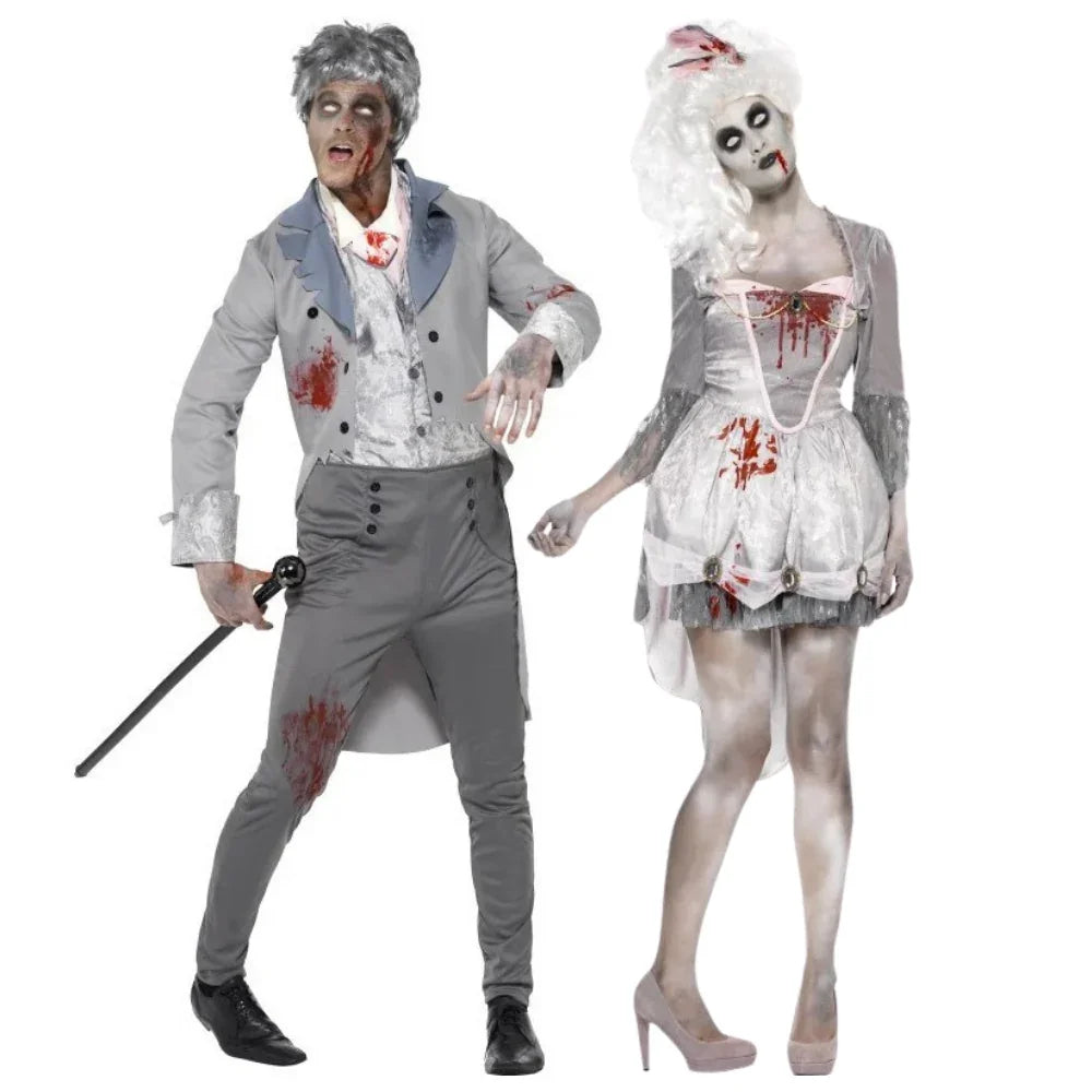 Disfraces en Pareja de Zombies de Época Elegantes Zombies Disfraces Simon
