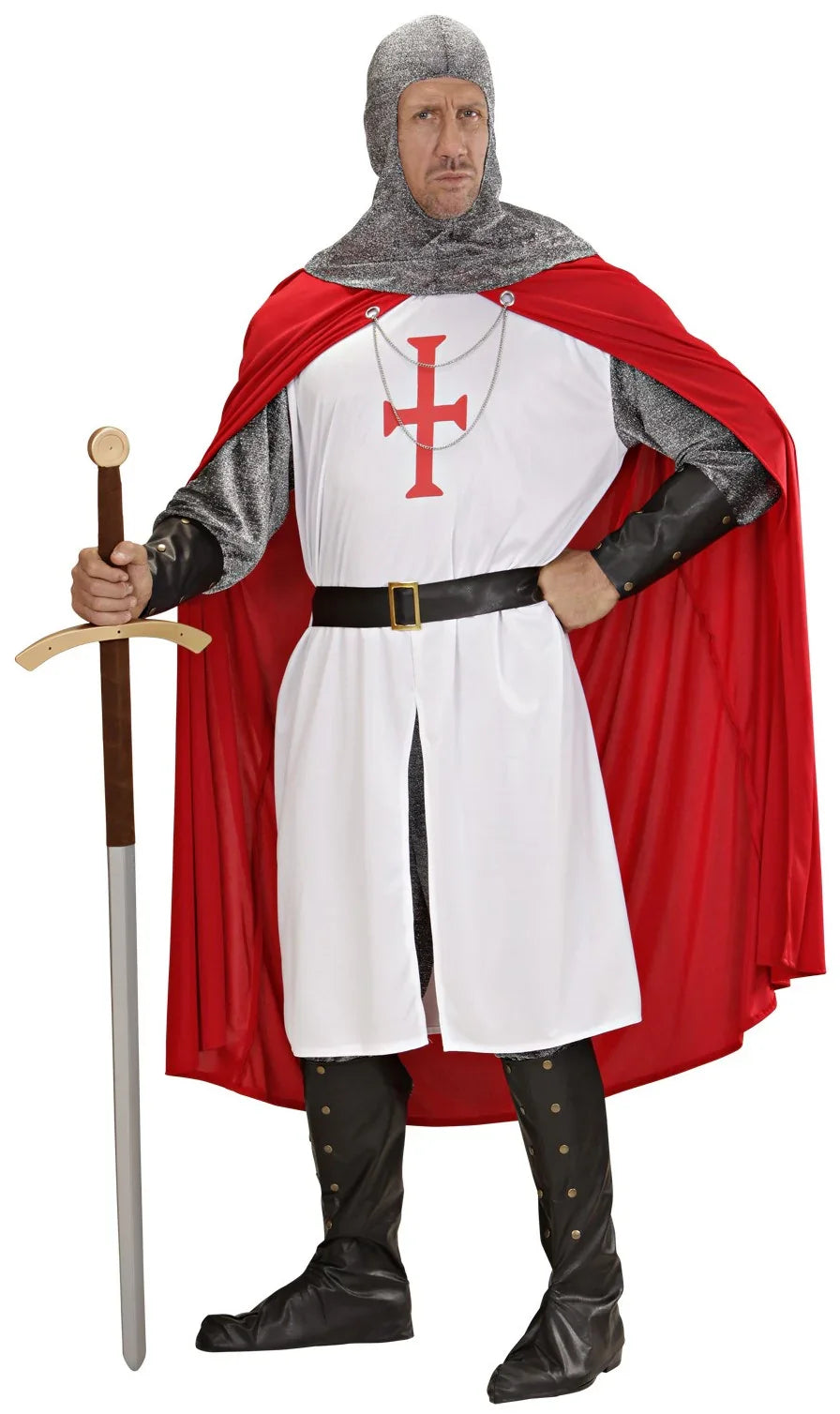 Disfraz de Caballero Templario para Adulto Caballeros y Cruzados Medievales Widmann