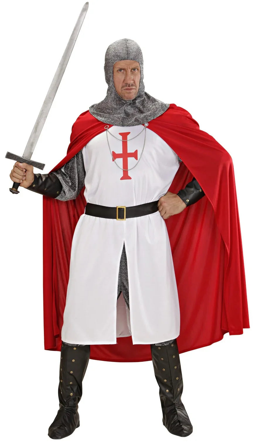 Disfraz de Caballero Templario para Adulto Caballeros y Cruzados Medievales Widmann