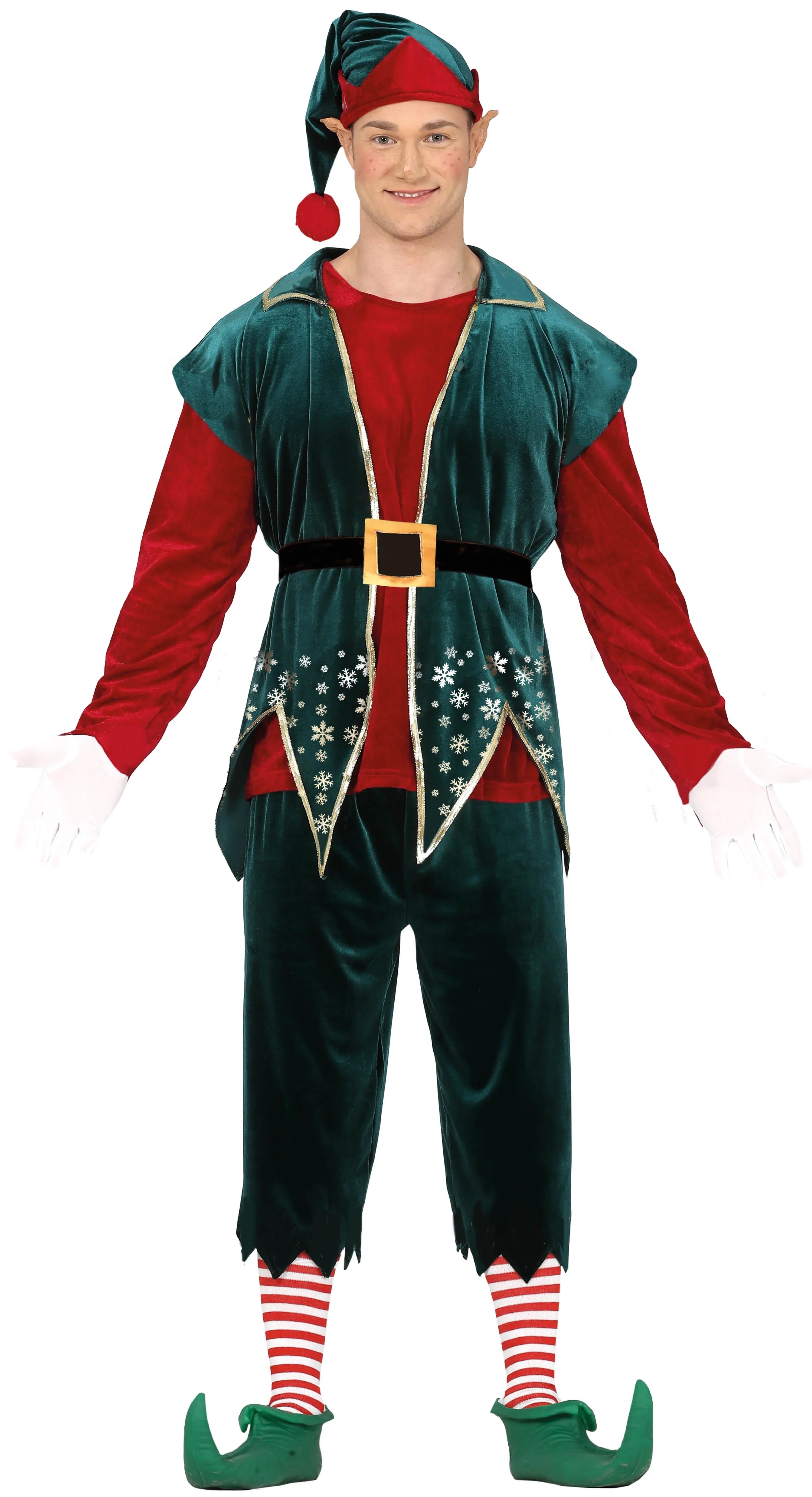 Disfraces en Pareja de Elfos Navideños Copos de Nieve Elfos Navideños Disfraces Simon