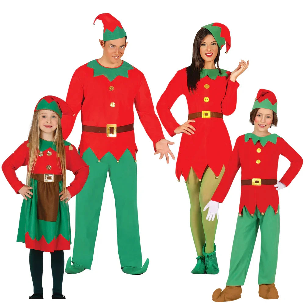 Disfraces para Grupo de Elfos Navideños Elfos Navideños Disfraces Simon