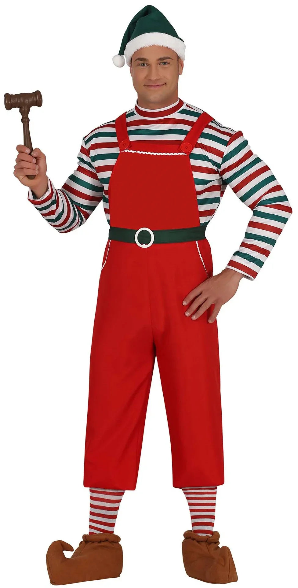 Disfraces para Grupo de Elfos de Papá Noel con Peto Elfos Navideños Disfraces Simon