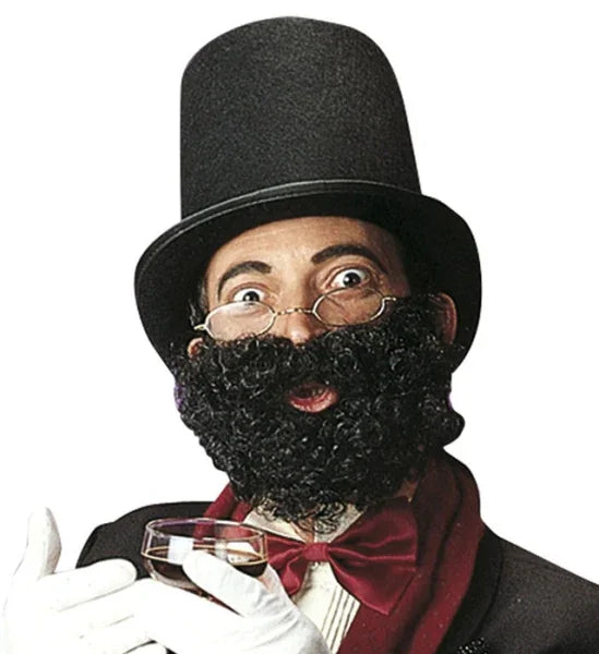 Barba Negra Rizada COMPLEMENTOS Widmann