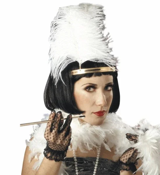 Peluca Charlestón Morena de Media Melena COMPLEMENTOS Widmann