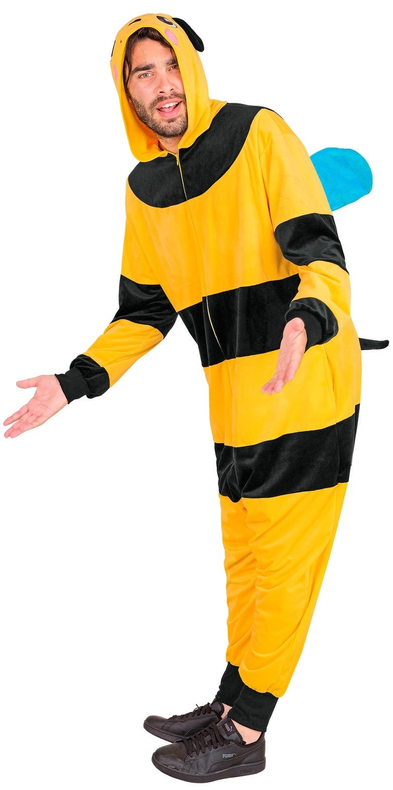Disfraz de Abeja Pijama de Peluche para Adulto