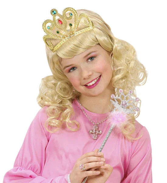 Tiara dorada y decorada COMPLEMENTOS Widmann