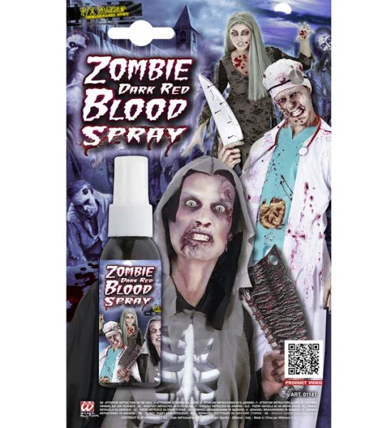 Gel de Sangre Oscura en Spray Maquillaje Halloween Widmann