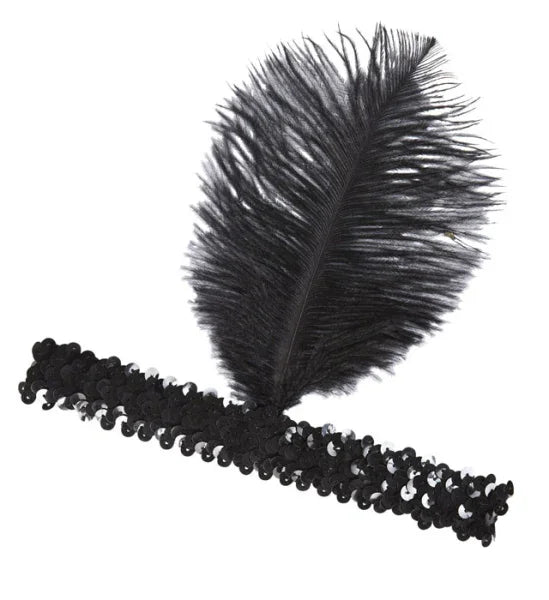 Tocado de Lentejuelas Negras COMPLEMENTOS Widmann