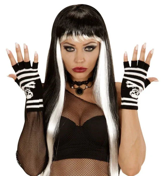 Guantes sin Dedos con Calaberas COMPLEMENTOS Widmann