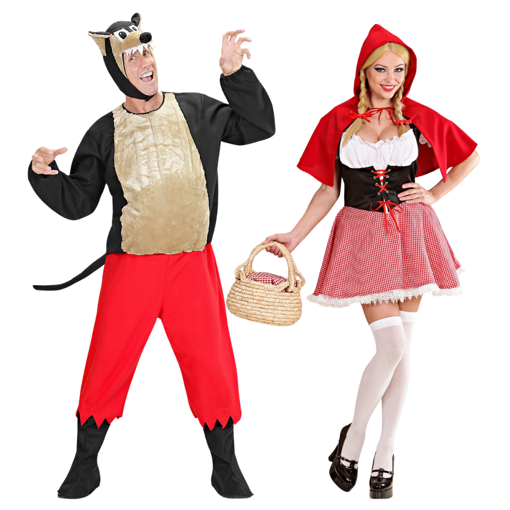 Disfraces en Pareja de Caperucita y Lobo Feroz