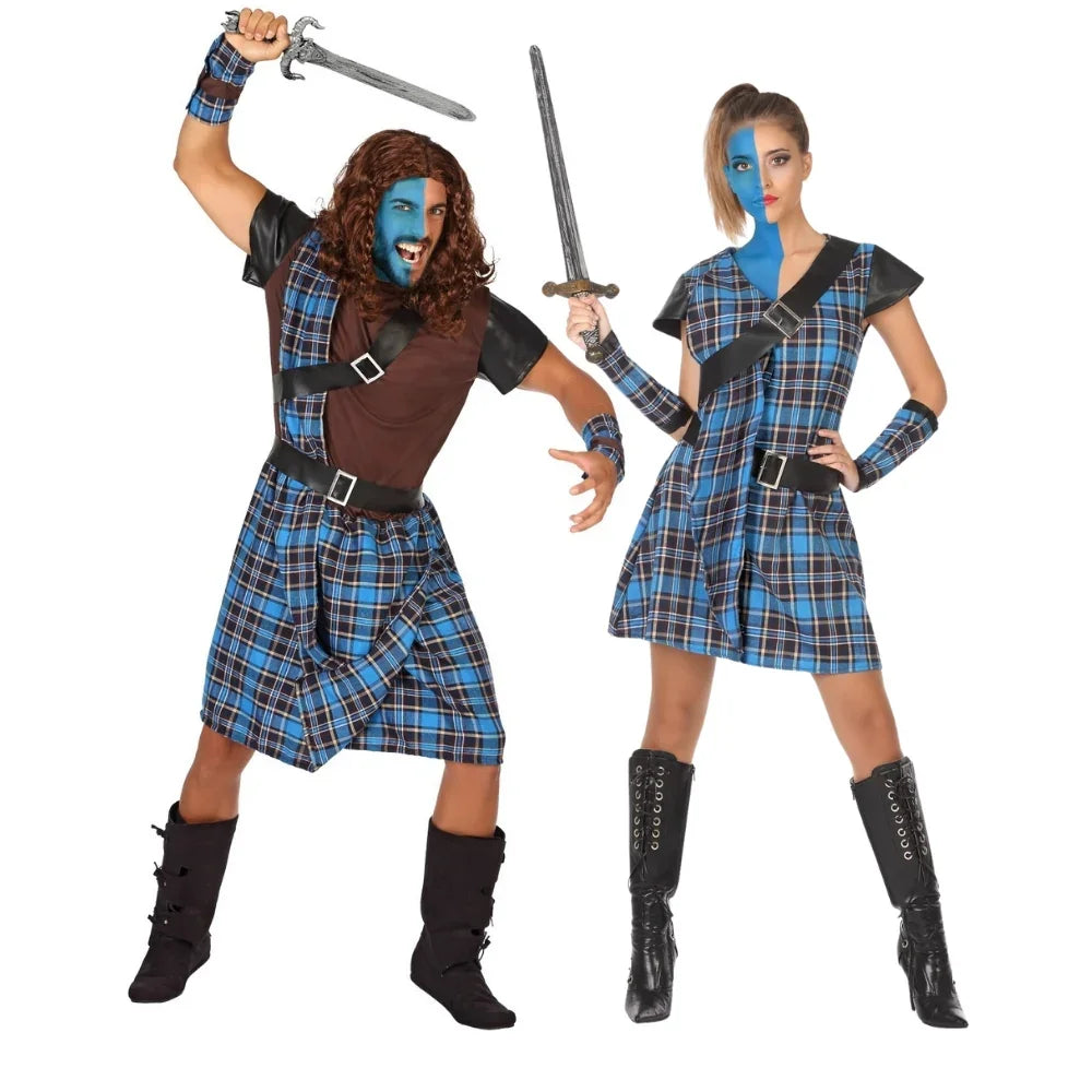 Disfraces en Pareja de Guerrilleros Escoceses Escoceses Disfraces Simon